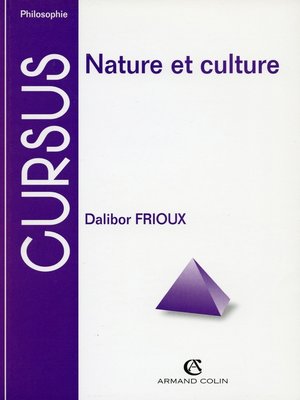 cover image of Nature et culture